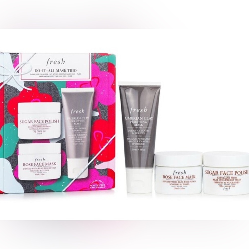 NEW Fresh Do-It-All Mask Trio (Rose, Umbrian Clay, Sugar)